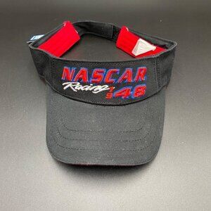 Kudzu Nascar Racing Black/Red Adjustable Visor